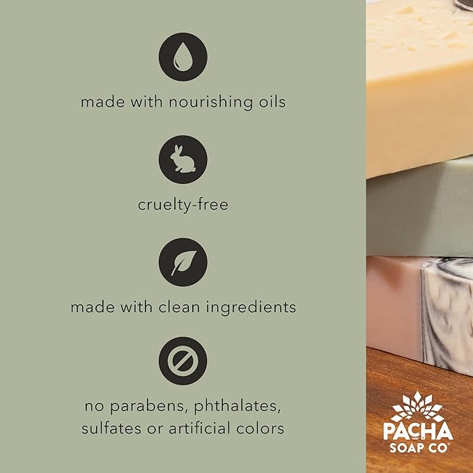 Pacha SOAP Bath Bomb 3 Pack, Nourishing, Moisturizing, Santal & Amber, Clean Ingredients & Handcrafted in The USA, 5 oz Each - Bloomnest