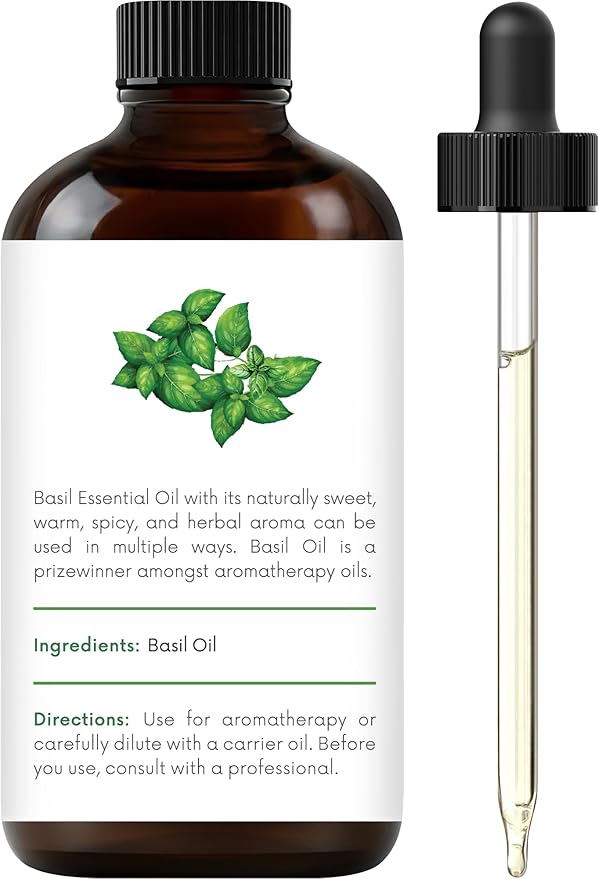 Handcraft Blends Basil Essential Oil – 1 Fl Oz – 100% Pure and Natural – Premium Grade Essential Oil for Diffuser and Aromatherapy, Skin, Massage, Candle and Soap Making Fragrance - Bloomnest