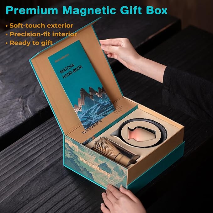 Premium Matcha Ceremony Set – Complete 9-Pcs Ritual Kit – Presented in Luxury Magnetic Gift Box, Perfect for Gifting or Self-Care - Bloomnest