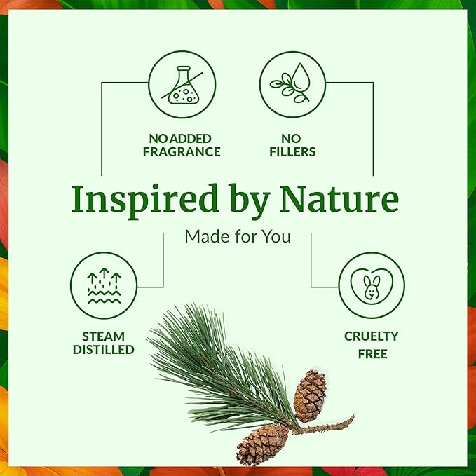 SVA Pine Needle Essential Oil – 4 Fl Oz – 100% Natural Pine Needle Oil - for Diffuser, Hair Care, Face, Skin Care, Aromatherapy, Scalp and Body Massage, Soap and Candle Making – with Dropper - Bloomnest