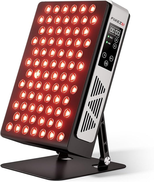 2026 Upgraded Red Light Therapy for Body Face, Dual Chip 660nm 850nm Red Light Panel with 3 Modes, Dimmable & Timer, Infrared Light Therapy for Home Office Gym, Basic 78 LEDs Flikeze