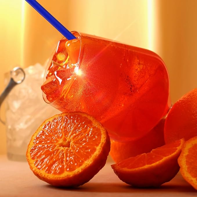 Aperol Spritz Citrus Candle, 140 Hour Long-lasting Burn Handcrafted Decorative Candles for Home Scented, Bar Cart Accessories & Kitchen Decor Orange Candle, Unique Birthday Candles - Bloomnest