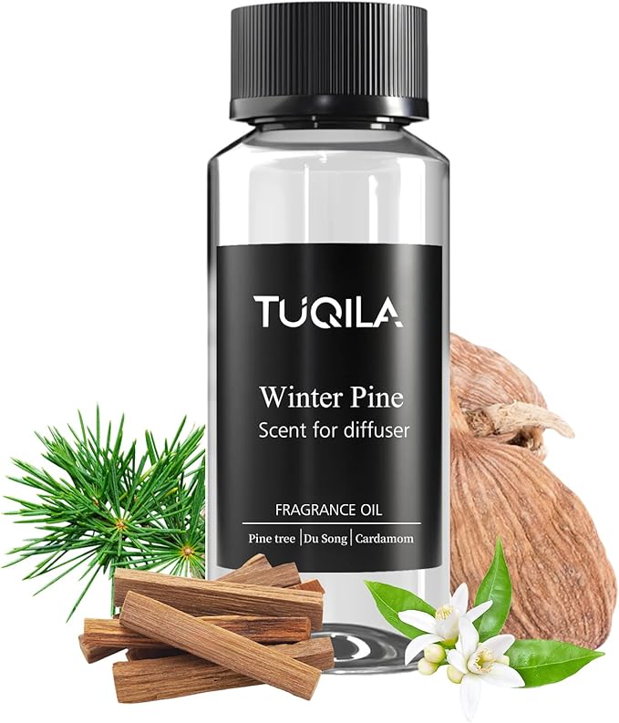 Hotel Waterless Diffuser Oil Winter Pine, Essential Scent Oil Usage Cold Air Waterless Diffuser, Luxury Scents Oils Fragrance Bottle120 ML Home Natural Flavour - Bloomnest