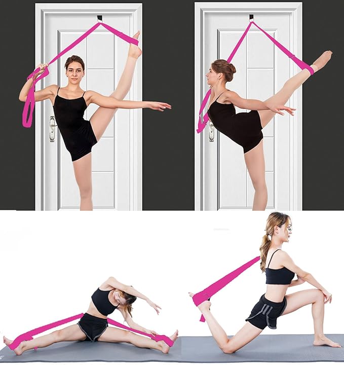 Adjustable Leg Stretcher Lengthen Ballet Stretch Band - Easy Install on Door Flexibility Stretching Leg Strap Great Cheer Dance Gymnastics Trainer Stretching Equipment Taekwondo Training - Bloomnest