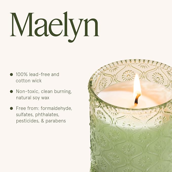 LA JOLIE MUSE Pistachio Macaron Scented Candle –Pistachio, Milk & Vanilla | 6 oz Fall Candle | Natural Soy Wax | 40 Hours Clean Burn | Gift for Dessert Lovers | Seasonal Home Décor - Bloomnest
