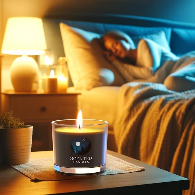 Candles for Men, Scented Candles Gifts for Women, Candle Gift Set for Him, 3 Scented Votive Candles, Birthday Gifts for Men (Black, 7 oz) - Bloomnest