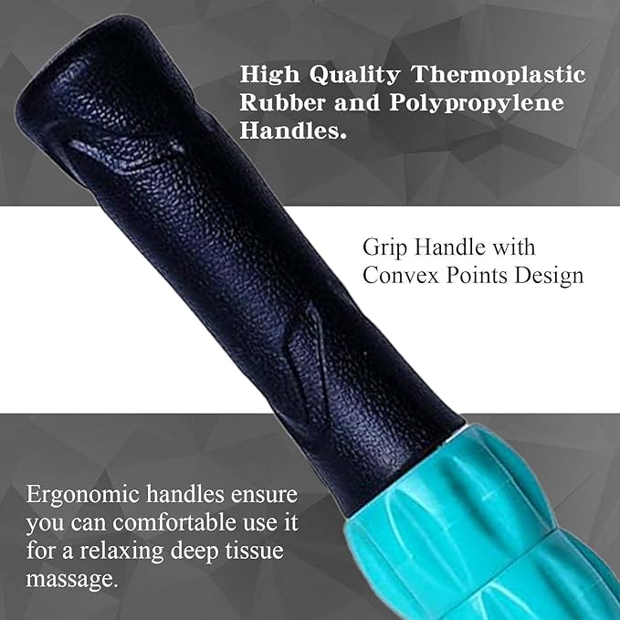 Muscle Roller, Massage Roller Stick for Athletes, Help Reducing Muscle Soreness Cramping Tightness Leg Arms Back Calves Muscle Massager (BlackBlue) - Bloomnest