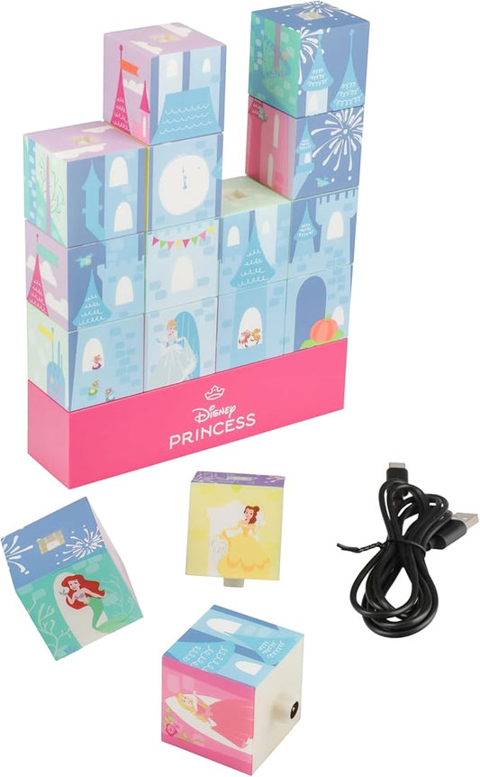 Paladone Disney Princess Castle Light, Officially Licensed Building Blocks Lamp, Gifts for Girls, Bedroom Décor, Pop Culture Merchandise - Bloomnest