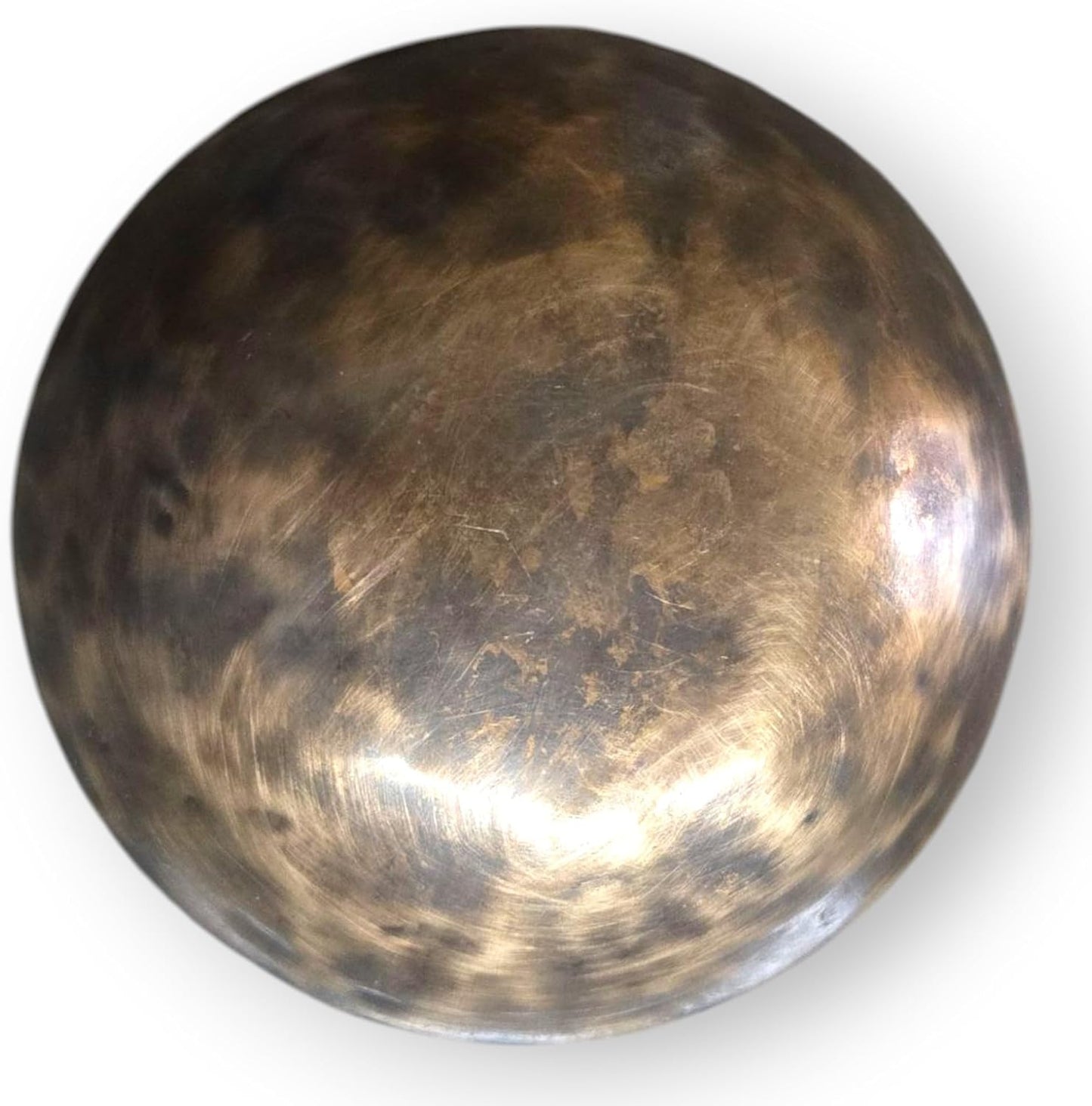 Handmade 4.5" Tibetan Singing Bowl Set– Tiger Antic Sound Bowl with Mallet, Cushion & Case – Sound Therapy Set from Nepal