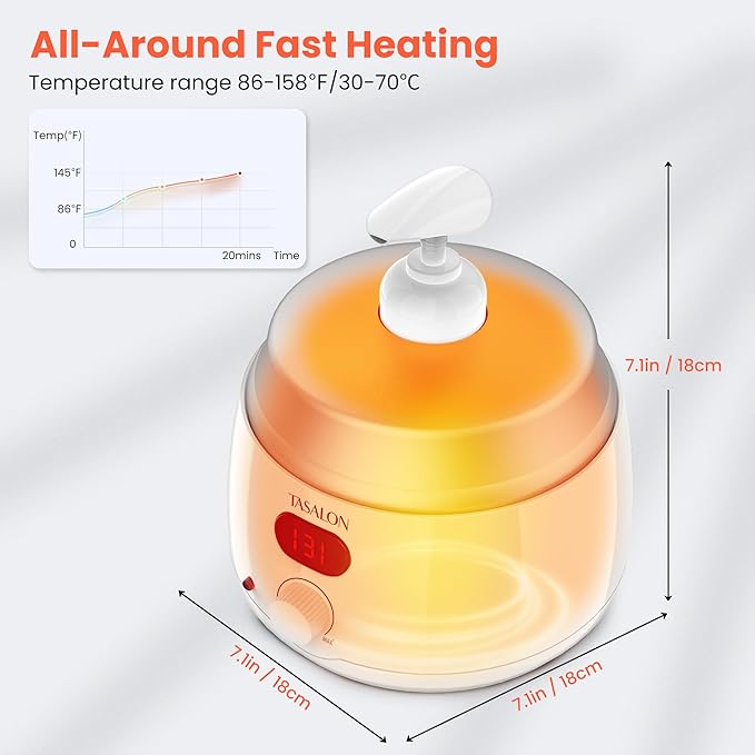 TASALON Professional Massage Oil Warmer with 2 Lockble Pump, 750ml Digital Massage Oil Heater, Electric Lotion Warmer Dispenser, Automatic Heated Lotion Dispenser for SPA, Salon, Barber, Home Use - Bloomnest