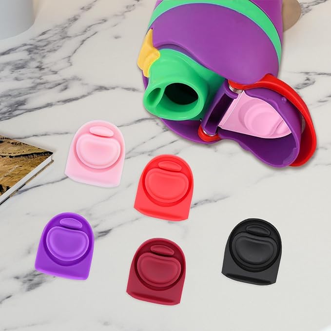 5pcs Replacement Stopper Seal Compatible with Owala FreeSip 24oz 32oz,Water Bottle Lid Insert Cap Rubber Seal Parts for Owala 16/19/24/32/40oz Spout Gasket Mouth piece Accessories F2 Frokolla