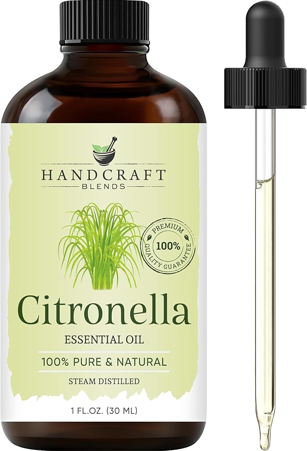 Handcraft Blends Citronella Essential Oil – 1 Fl Oz – 100% Pure and Natural – Premium Grade Essential Oil for Diffuser and Aromatherapy, Skin, Massage, Candle and Soap Making Fragrance - Bloomnest