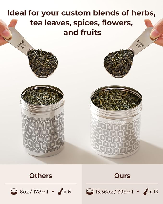 Reinmoson Extra Large Tea Infuser for Loose Tea & Spice Infuser for Cooking, Extra Fine Mesh Tea Strainers, 304 Stainless Steel Steeper for Black Tea, Rooibos, etc - Bloomnest