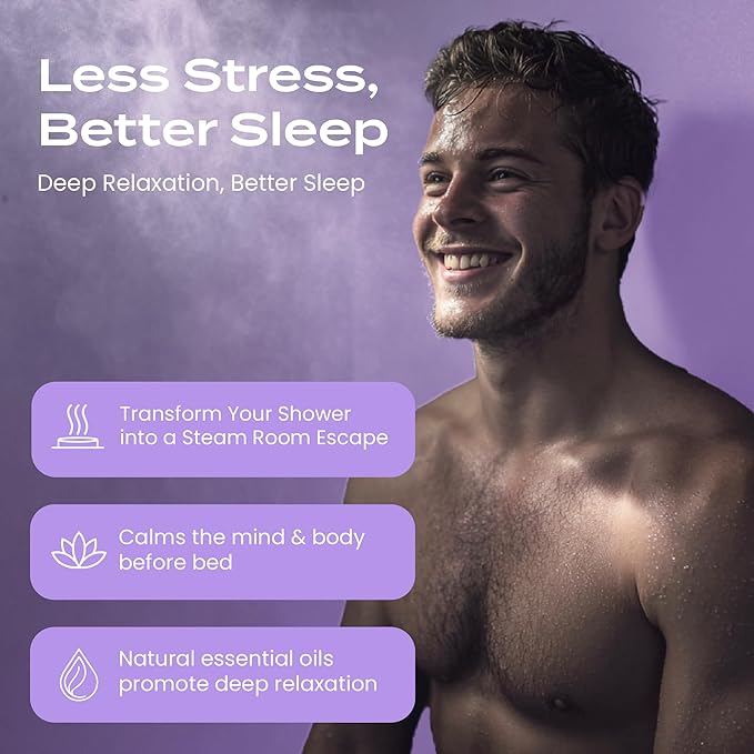 Body Restore Shower Steamers Aromatherapy 15 Pack – Valentines Day Gifts for Her and Him, Birthday Gifts for Women and Men, Relaxation, Stress Relief, Self Care – Lavender - Bloomnest