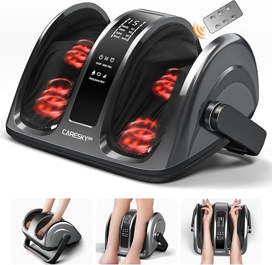 Shiatsu Foot Massager with Heat, FSA Store Eligible Items, 3-Heating for Circulation and Pain Relief, Deep Kneading Rolling for Calf-Feet-Arm Relaxation, Plantar Fasciitis, Neuropathy - Bloomnest
