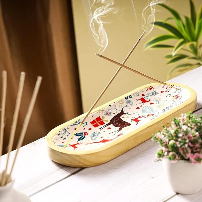 Bless-Eucalyptus 100%-Natural-Handmade-Hand-Dipped-Incense Organic-Chemicals-Charcoal-Free Purification-Relaxation-Positivity-Yoga-Meditation Best-Woods-Scent (25 Sticks (1.4 OZ))