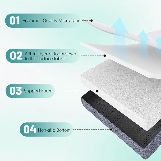 Japanese Floor Mattress Twin, Anti-Slip Japanese Futon Foldable Tatami Mat for Guests, Boho Green Checkered - Bloomnest