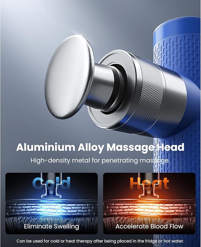BOB AND BRAD A7 Massage Gun with 11mm Amplitude and Metal Head, FSA Eligible/HSA Eligible, Mini Percussion Massage Gun Deep Tissue Portable, Professional Back Muscle Massager for Pain Relief, Athletes - Bloomnest