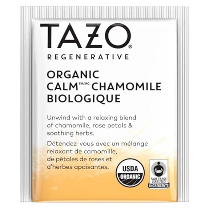 TAZO Calm Chamomile Herbal Tea Bags, Caffeine Free, 96 Total Tea Bags (16ct - Pack of 6) - Bloomnest