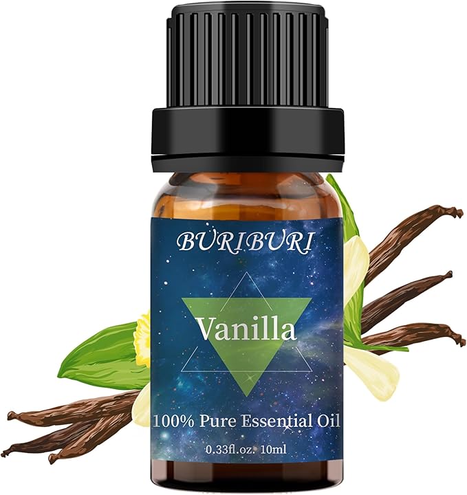 BURIBURI Vanilla Essential Oil, 100% Pure, Undiluted, Natural Aromatherapy Oil for Diffuser, Massage - Bloomnest
