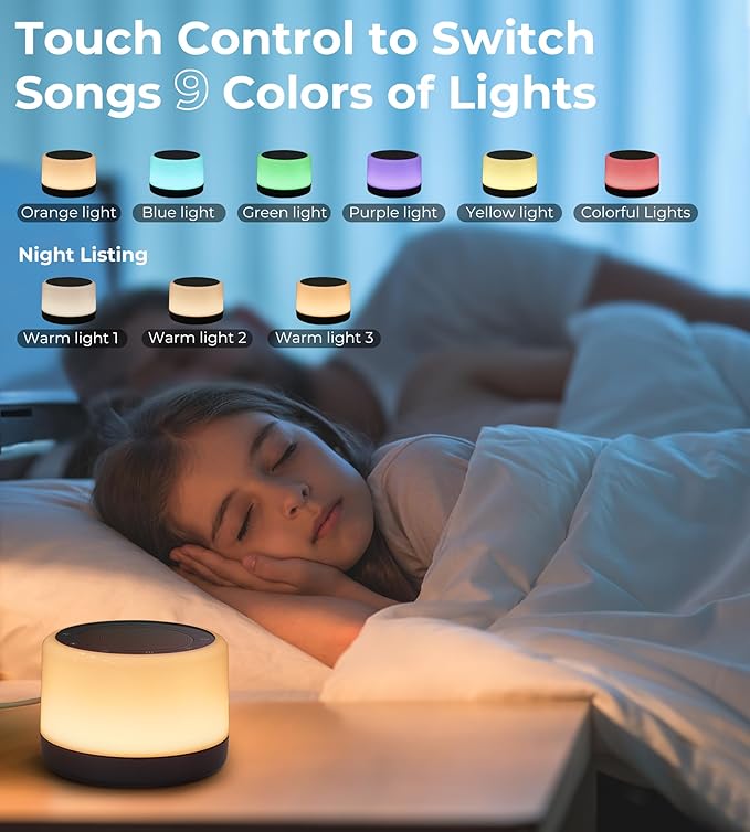 Tibetan Meditation Singing Bowls Machine - Plays 8 Different Bowls Sound for Yoga, Meditation, Mindfulness, Healing, Chakra Healing, Stress Relief, Timer and Memory Features for Women/Men, by Vangoa