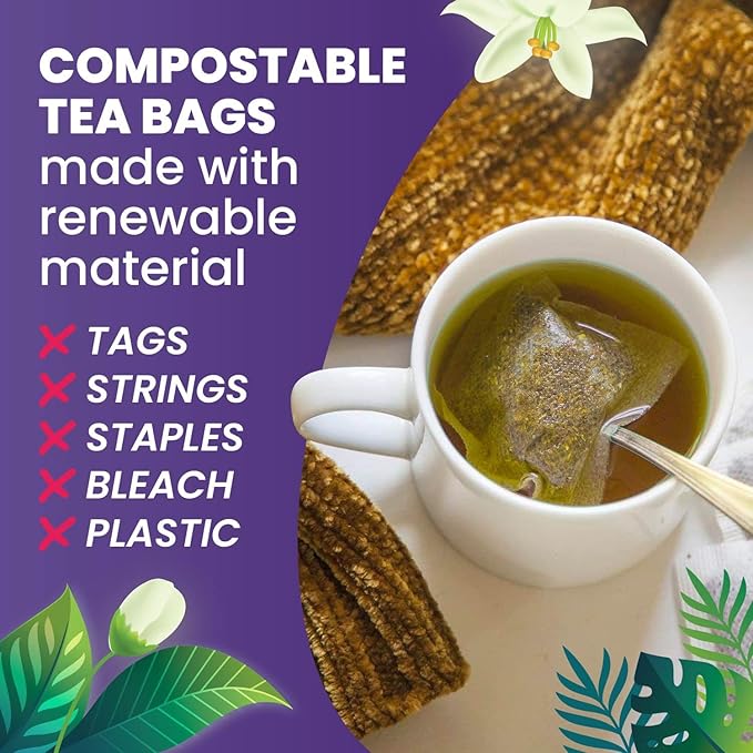 Cederberg Tea Company Organic Moringa Tea — 30 Tea Bags | Organic Herbal Tea From Single Origin | Eco-Friendly Tea Bags | Non-GMO Caffeine Free Tea With Zero Sugar - Bloomnest