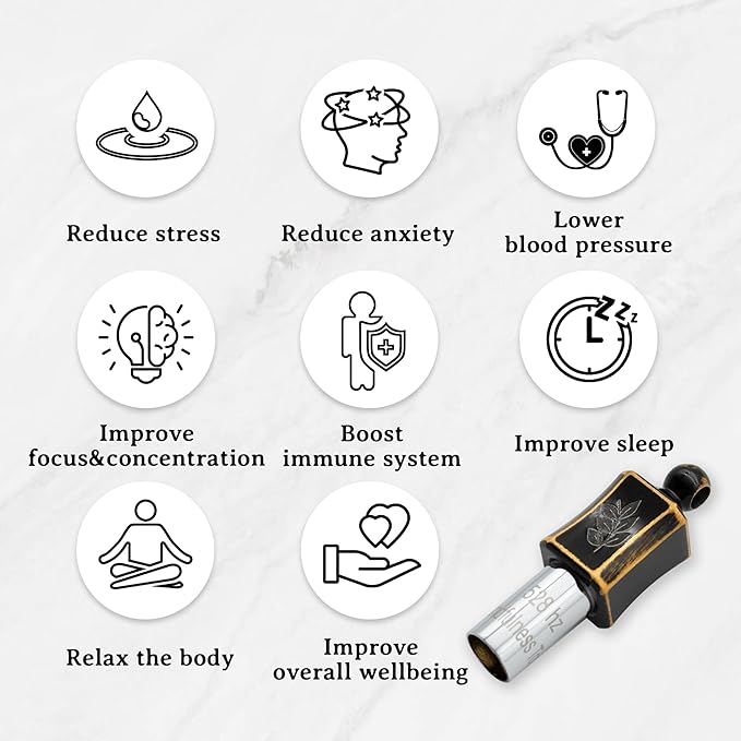 528 hz Meditation Necklace Breathing Necklace Frequency Sound Healing Devices Calm Mindfulness Tool 528 hz Whistle Relaxation,Stress Reduction and Concentration by Adjusting The Breathing MIKUHOT