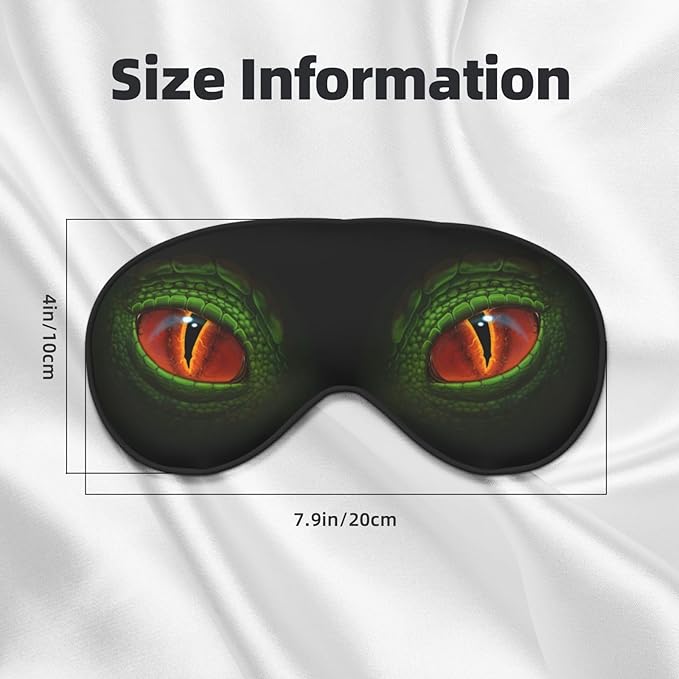 Green Dragon Eyes Sleeping Eye Mask Eye Mask for Sleeping Soft Comfort Eye Shade Blackout Eye Cover for Deep Rest Travel Nap Meditation - Bloomnest