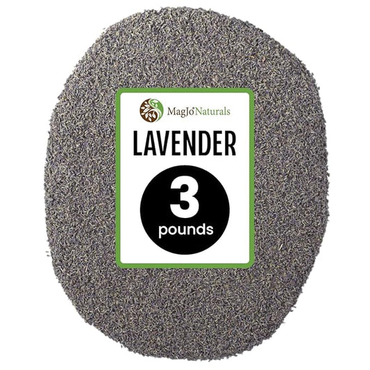 MagJo Naturals European Lavender Flowers (Extra Grade) - 100% Raw From Europe - 3 pounds - Bloomnest