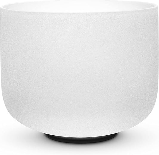 TOPFUND 8 inch F Note Crystal Singing Bowl Heart Chakra Meditation Sound Healing - Bloomnest