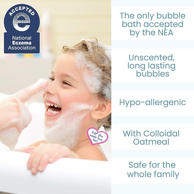 TruKid Bubble Podz Bubble Bath for Kids, Toddlers, & Babies, NEA-Accepted for Eczema, Gentle Refreshing Colloidal Oatmeal Bath Bomb for Sensitive Skin, pH Balanced, Tear Free, Unscented (10 Podz) - Bloomnest