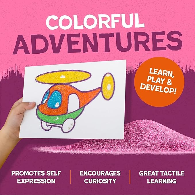 Hygloss Colored Sand for Crafts - 3 lb Bottle, Pink and Red - Vibrant Colorful Fine Sensory Play Sand Art Kits for Kids - Classroom Activities for Children 3 4 5 6 7 8 9 10 11 12 - Safe for Ages 3+ - Bloomnest