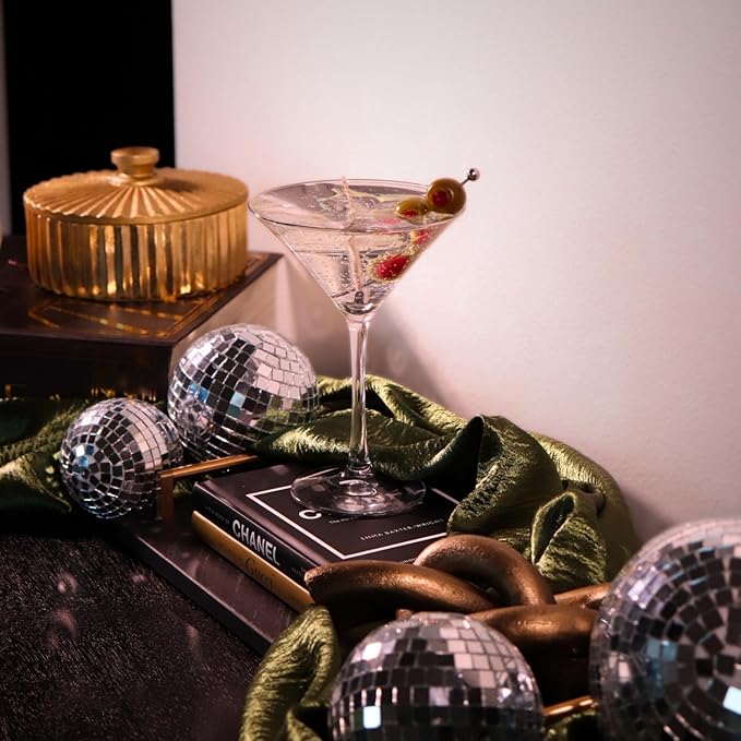 Dirty Martini Cocktail Candle, 40+ Hour Long-Lasting Burn Handcrafted Decorative Candles for Home Scented, Bar Cart Accessories, Birthday Candle Martini Party Decorations - Bloomnest