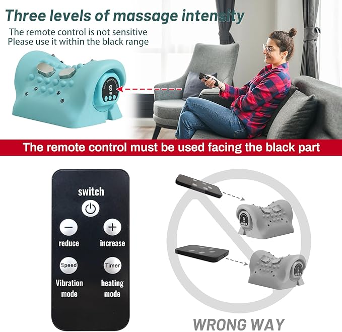 Neck Massager for Pain Relief Deep Tissue,9 Modes Electric Neck and Shoulder Relaxer Pillow,Massager with Heat for Pain Relief and Muscle Relax - Bloomnest
