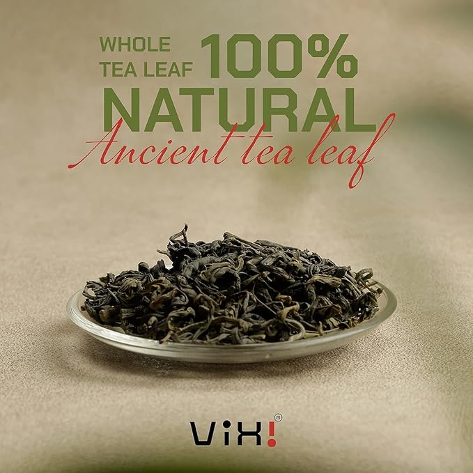 VIXI Green Oolong Tea Loose Leaf, 16.00 Oz, Vietnam's Mountain Tea, Caffeinated, Dried Whole Full Large Leaves, 100% Natural from Ancient Tea Tree, Perfect for Hot and Cold Brew - Bloomnest
