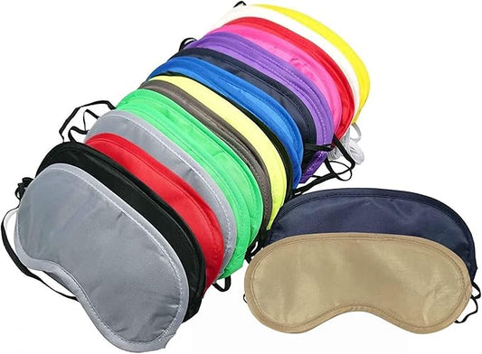 26 Pieces Eye Mask Shade Cover Blindfold Travel Sleep Eye Masks with Nose Pad for Travel Sleep or Party Supplies Game.(13 Colors) - Bloomnest