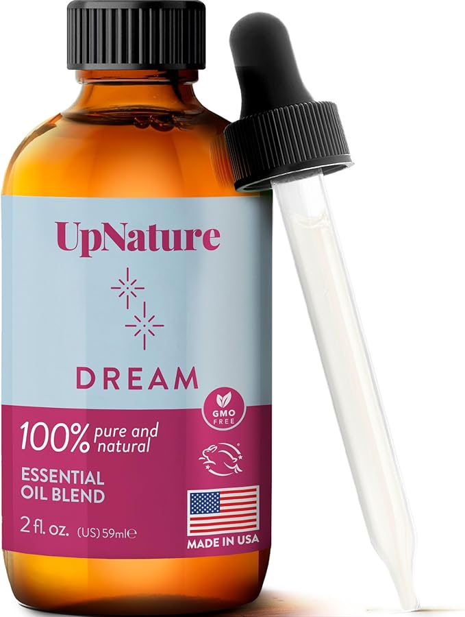 UpNature Dream Sleep Essential Oil - 2 Oz – Sleep Peacefully, Soothing Scent, Calming, Serenity - Undiluted, Non-GMO, Aromatherapy with Dropper - Bloomnest