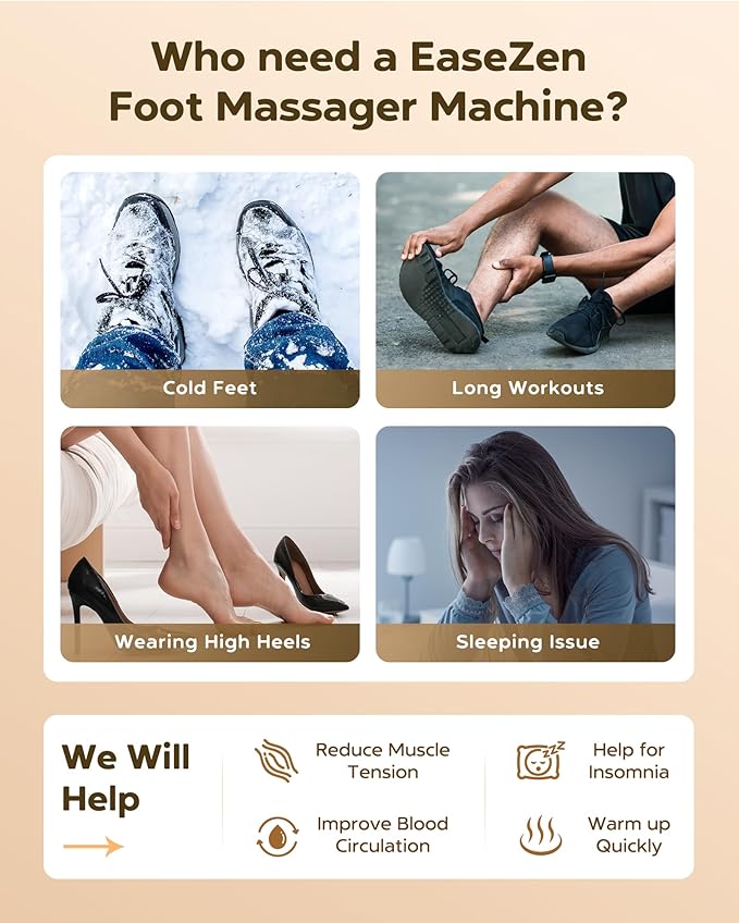 Foot Massager Machine with Heat, Shiatsu Foot Massager with Wireless Control, 2026 Upgraded Deep Kneading, for Plantar Fasciitis, Neuropathy, Birthday Gifts for Women Mom Men Dad, Up to Foot Size 14 - Bloomnest