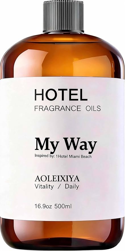 My Way Diffuser Oil Waterless Hotel Essential Oils for Diffusers for Home Inspired by The 1 Hotel Miami Scent - Premium Hotel Collection Diffuser Oil (16.9 Fl Oz (Pack of 1) - Bloomnest