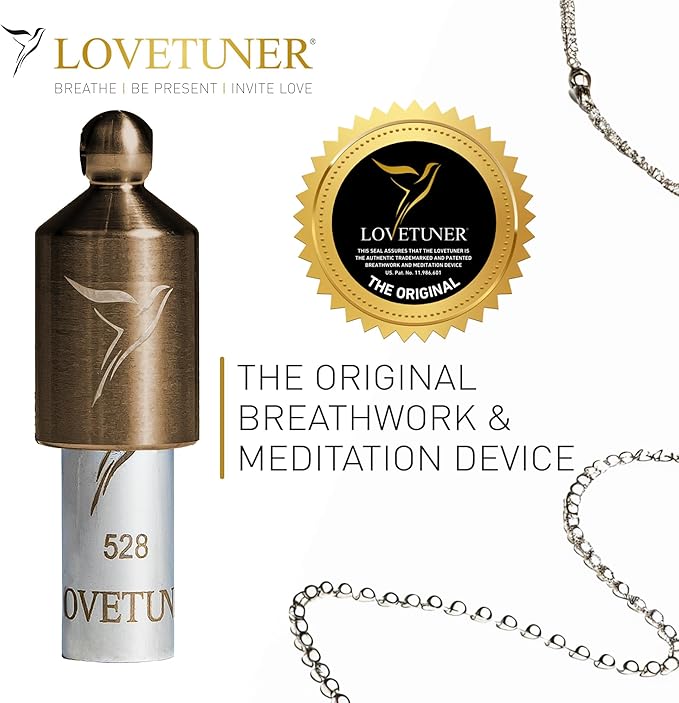 LOVETUNER 528 Hz Breathing Necklace | Stress Relief Whistle | Promote Calm, Relaxation & Focus with Mindful Sound Healing - Bloomnest