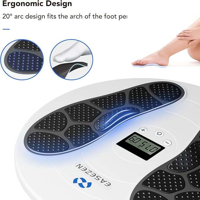 Foot Massager for Neuropathy, TENS & EMS Foot Circulation Stimulator for Pain Relief, 10 Modes and 20 Intensities, Relieve Swelling, Cramps, RLS & Plantar Fasciitis - Gifts for Mom Dad - Bloomnest