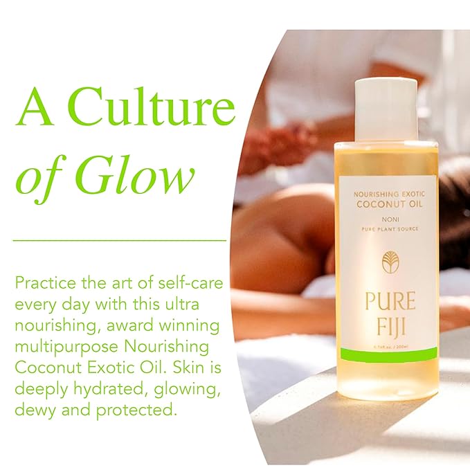 PURE FIJI Nourishing Exotic Coconut Body Oil, Noni (7.7 fl oz/230ml) - Bloomnest