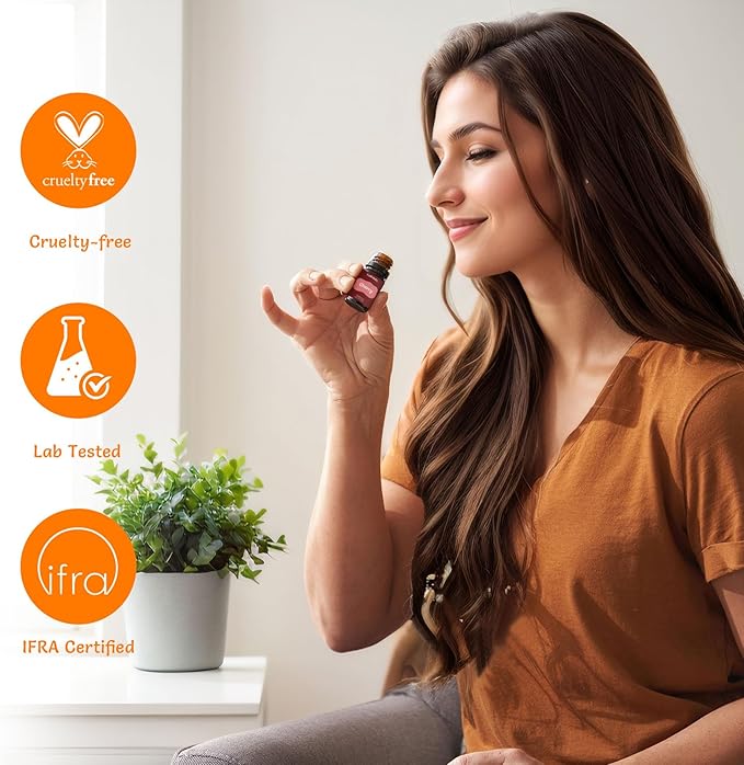 Fruity Fragrance Oil Set, 10x10ml, Colomix Essential Oils for Diffusers for Home, Fruit Diffuser Oil Scents, Fragrance Oil for Candle Soap Making, Orange, Apple, Strawberry & More - Bloomnest