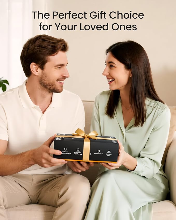 NAPRE Electric Scalp Massager,Head & Hair Massager Scalp Stress Relax,Cordless Handheld Muscle Massager with Horizontal Vibration for Face,Neck,Shoulder & Body,with Charging Dock Napre