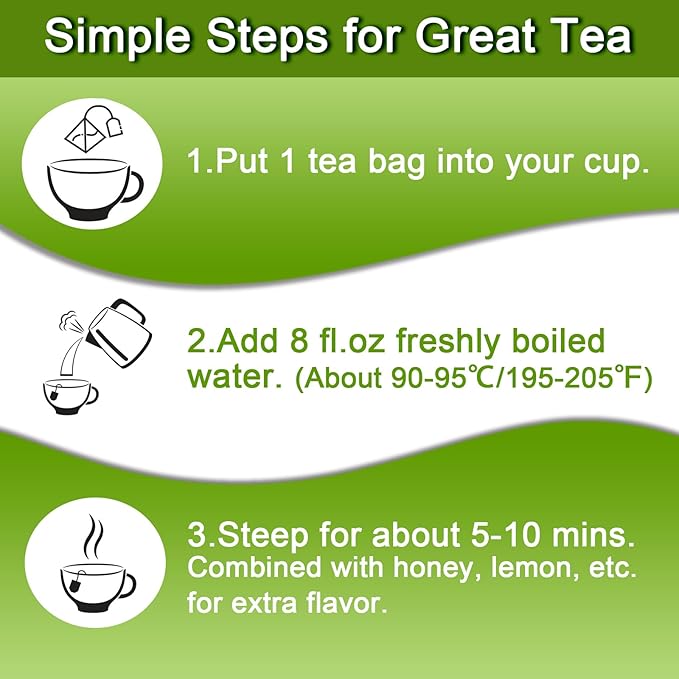 FullChea - Soursop Leaves Tea Bags, 40 Teabags - Premium Soursop Graviola Leaves - Hojas De Guanabana Tea - Non-GMO - Caffeine-free - Improve Digestion, Support Healthy Skin & Sleep - Bloomnest