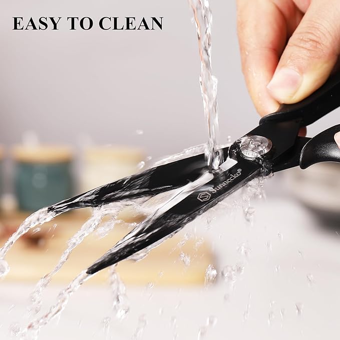 Sunnecko Kitchen Scissors All Purpose Heavy Duty Scissors Titanium Coated, Kitchen Shears for Food, Micro Serrated with Detachable Blades - Bloomnest