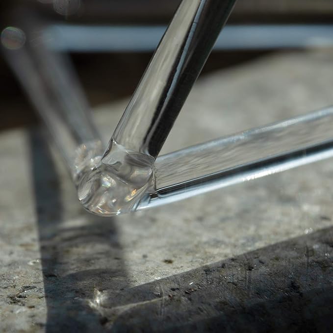 TOPFUND Crystal Singing Pyramid 4.5 inch with Carrying Case and Quartz Suede Mallet