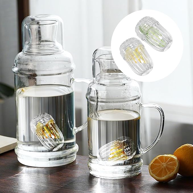 3PCS Fruit Infuser,Plastic Mesh Detachable Tea Infuser Strainer Balls for Loose Leaf Tea/Coffee/Fruit, Compatible with Stanley/Hydro Flask Wide Mouth Bottles,Transparent Tea Diffuser Basket with Lid - Bloomnest