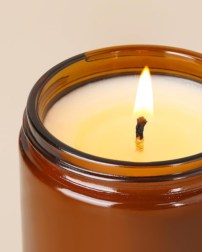 AOOVOO Balsam Cedar Candle - Large Pine Scented Soy Wax Aromatherapy Candle, 9 oz - Bloomnest