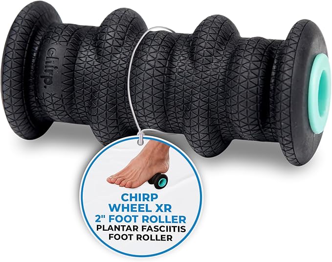 Chirp Wheel XR Foot Massage Roller - Targeted Massage for Plantar Fasciitis and Foot Fatigue, Arch Pain Relief, and Muscle Recovery | High Density Foam Exercise Equipment, 500lbs Capacity, 2" Mint - Bloomnest